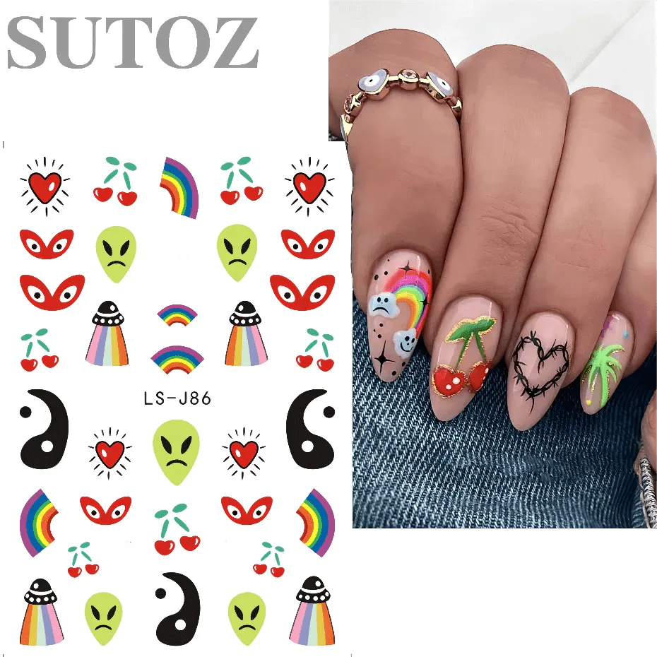 Sticker Decor Unghii Halloween LS-J86 - LS-J84 - EVERIN