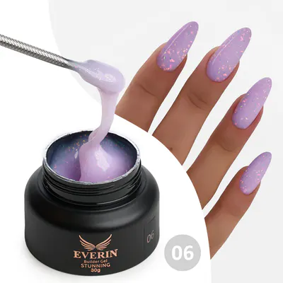 Gel construcție Everin Stunning Paiete Holografice - 06 - STN-02 - Everin