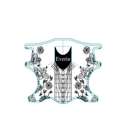 Sabloane Unghii Profesionale Everin rola 500buc. U90 - U25