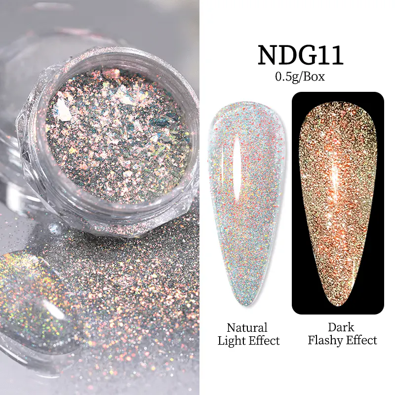 Sclipici Chrome Aurora NDG11 - NDG09