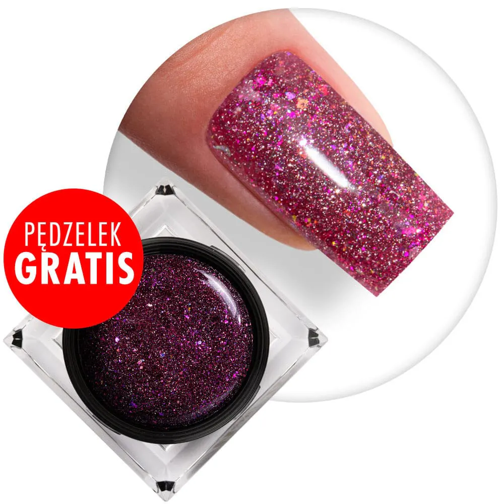 Gel Construcție Molly Lac Shine On You - Fuchsia Shine 15gr Hema Free - ROS15