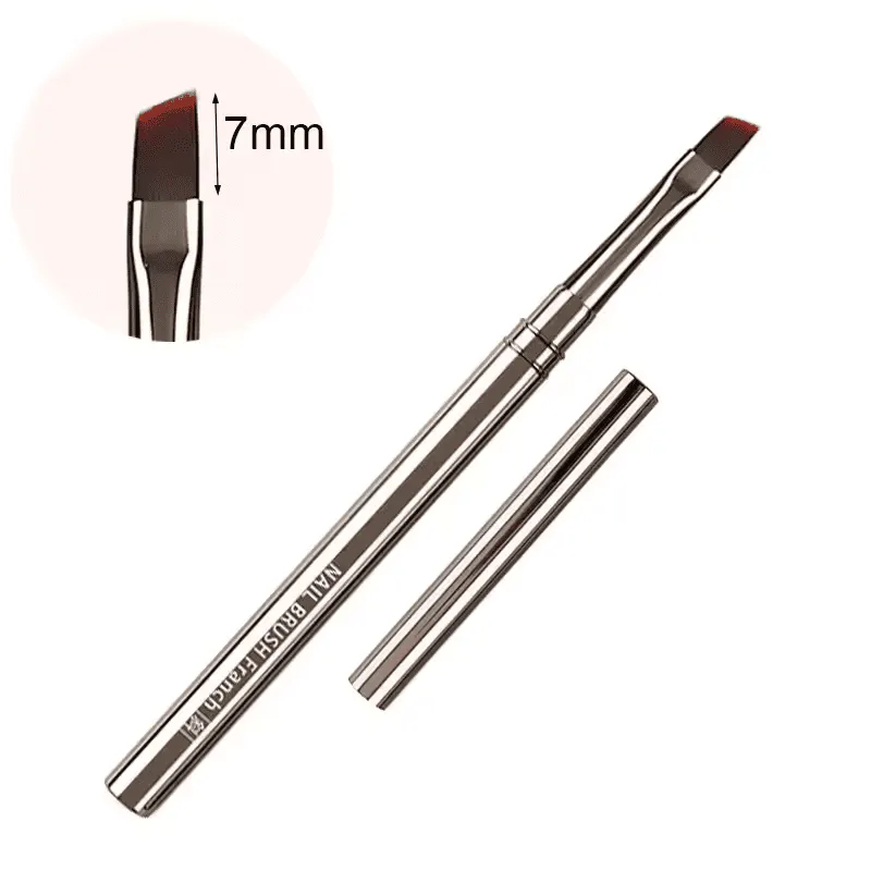 Pensulă Metal Grey French Vârf Înclinat - MG11