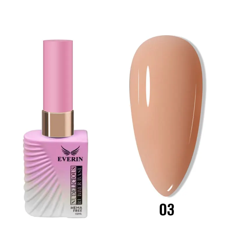Rubber Base Everin Nudelicious Collection 15ml - 03 Hema Free