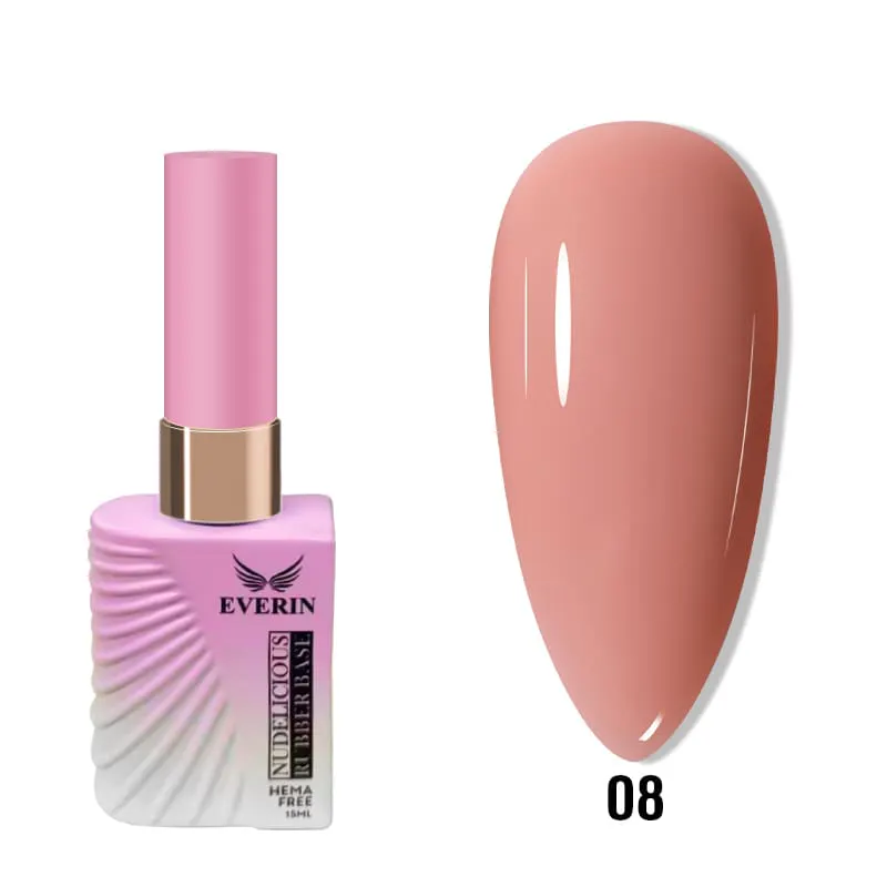 Rubber Base Everin Nudelicious Collection 15ml - 08 Hema Free