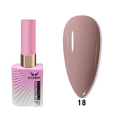 Rubber Base Everin Nudelicious Collection 15ml- 18 Hema Free