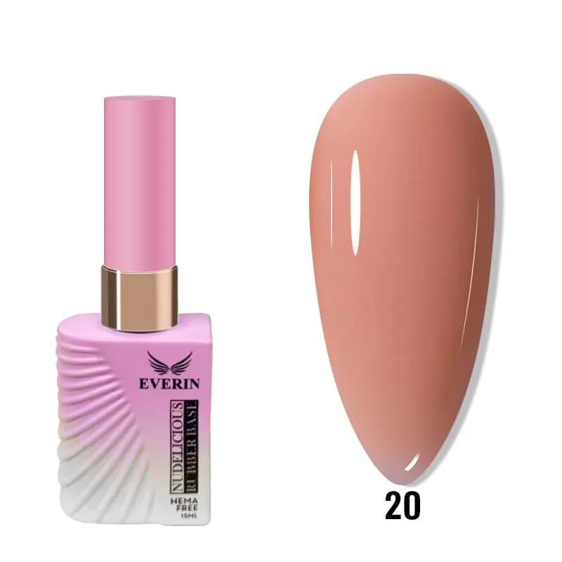 Rubber Base Everin Nudelicious Collection 15ml - 20 Hema Free
