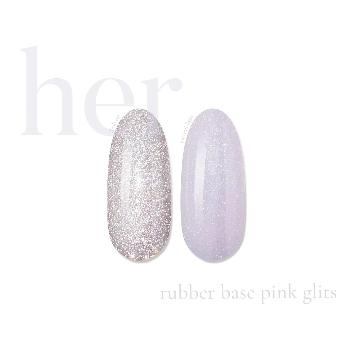 Her Rubber Base Pink Glits