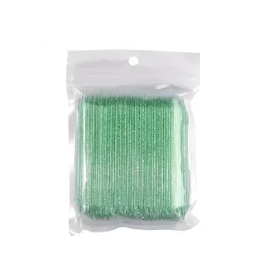 Bețișoare Pentru Împins Cuticula Din PVC Set 100 Bucăți - Verde - PVC100-VER