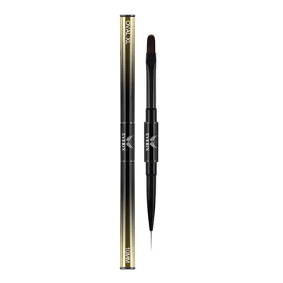 Pensulă Dublă Pro Art Oval 10mm și Liner 10mm Gold Everin - PAE-5