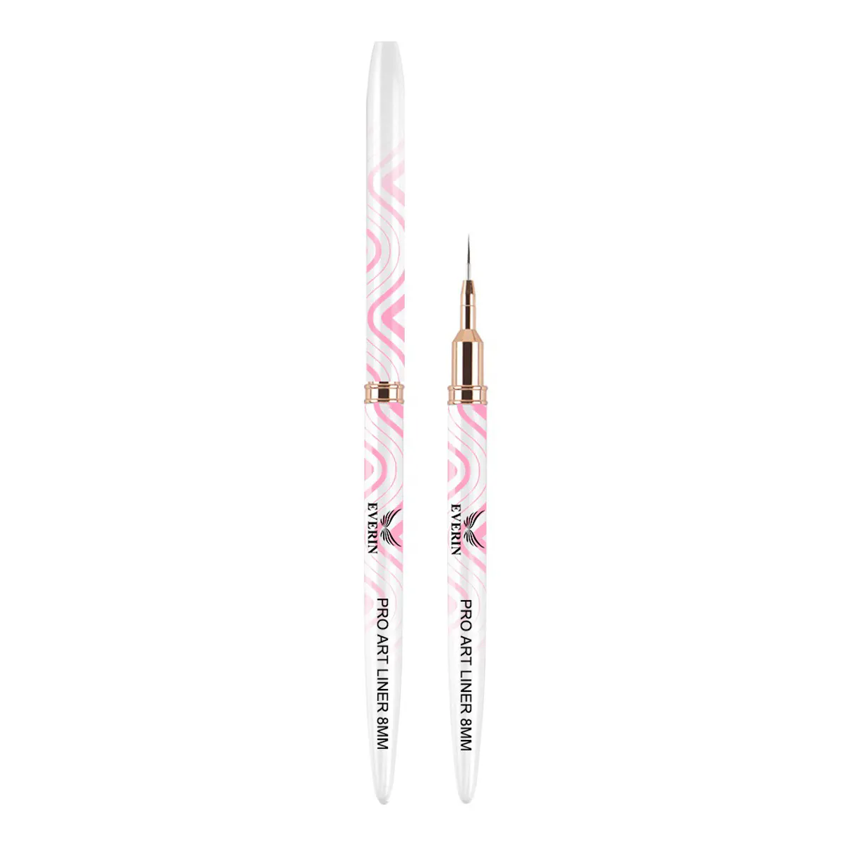 Pensulă Pro Art Liner 8mm Pink Wave Everin - PAE-15