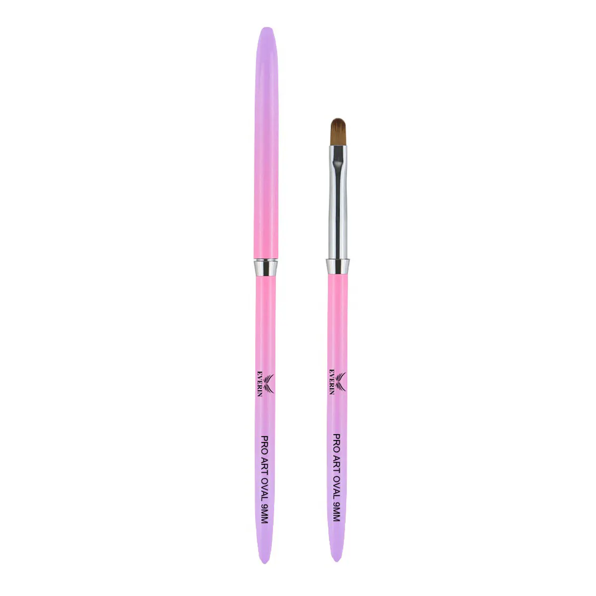 Pensulă Pro Art Oval 9mm Purple Pink Everin - PAE-23