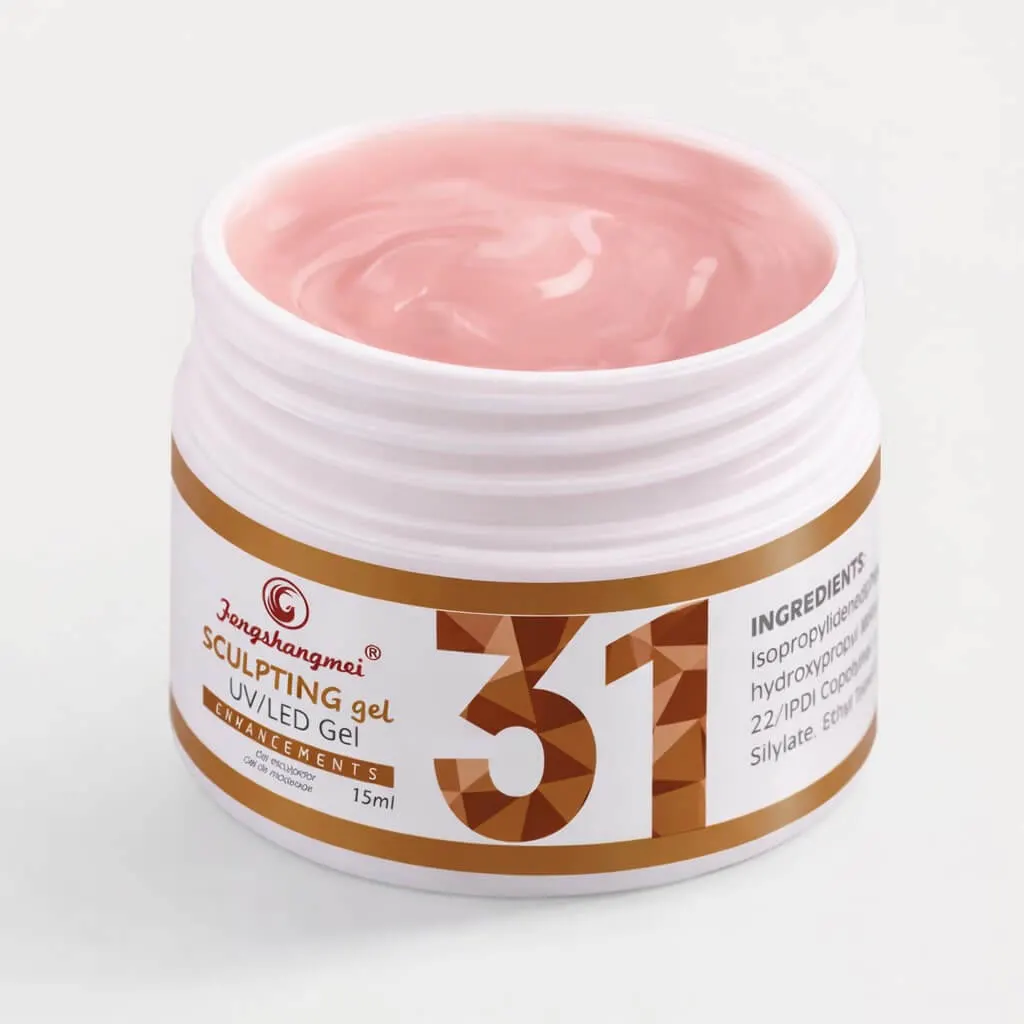 Gel UV Construcție FSM 50ml Nr. 31 | Roz Cald Natural | fsm-romania.ro