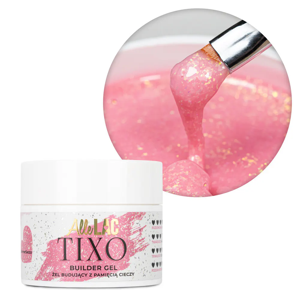 Gel UV Construcție AlleLac 45gr - Shimmer Secco - ASECCO