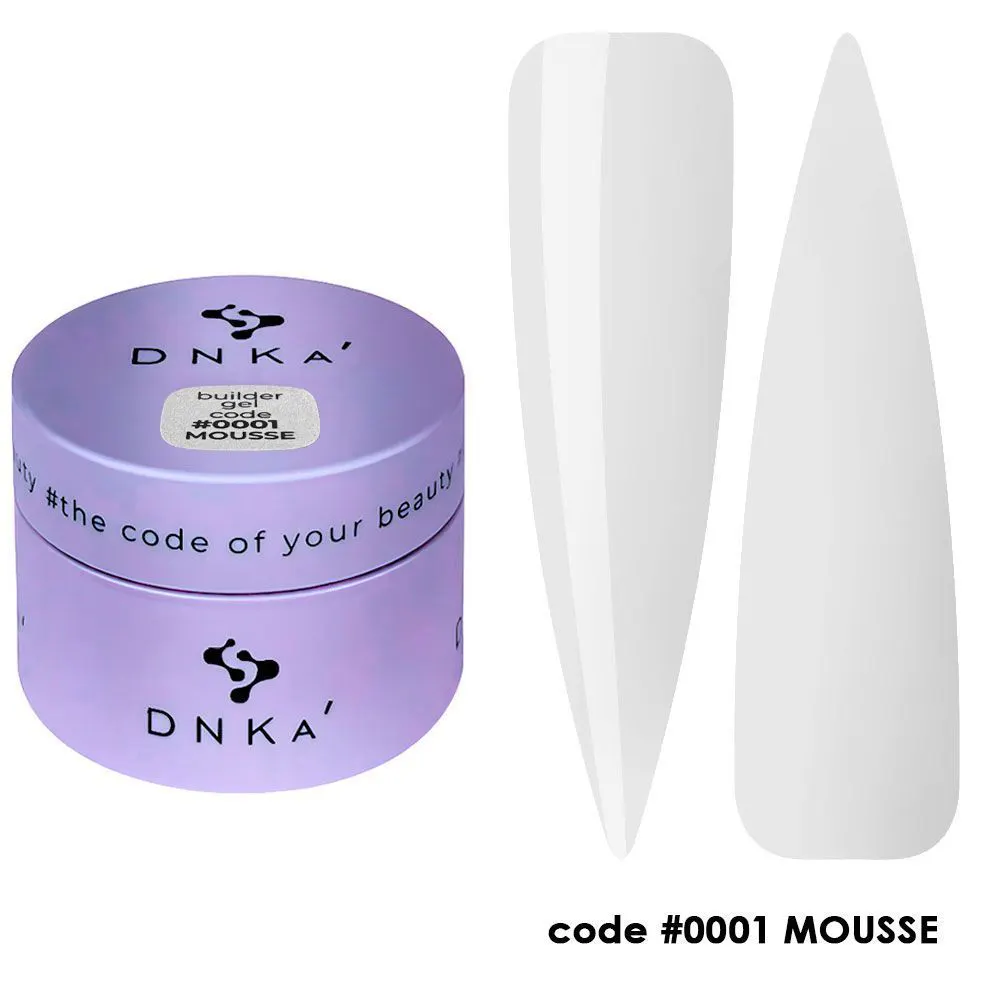 Gel construcție DNKa 30ml Mousse 001 Clear - FTBGM0001-30