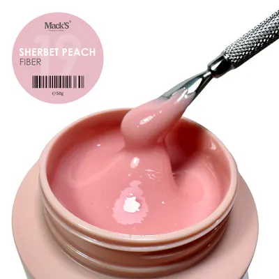 Fiber Sherbet Peach 19/50g Macks - FB-SHMN18-50