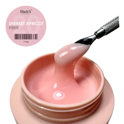 Fiber Sherbet Apricot 20/50g Macks - FB-SHAP20-50