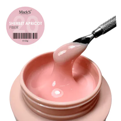 Fiber Sherbet Apricot 20/15g Macks - FB-SHAP20-50