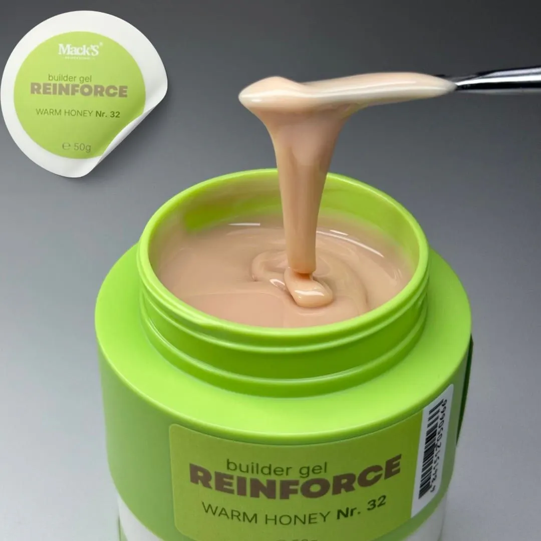 Reinforce Builder Gel Warm Honey 32/50g Macks - REBGWH-50