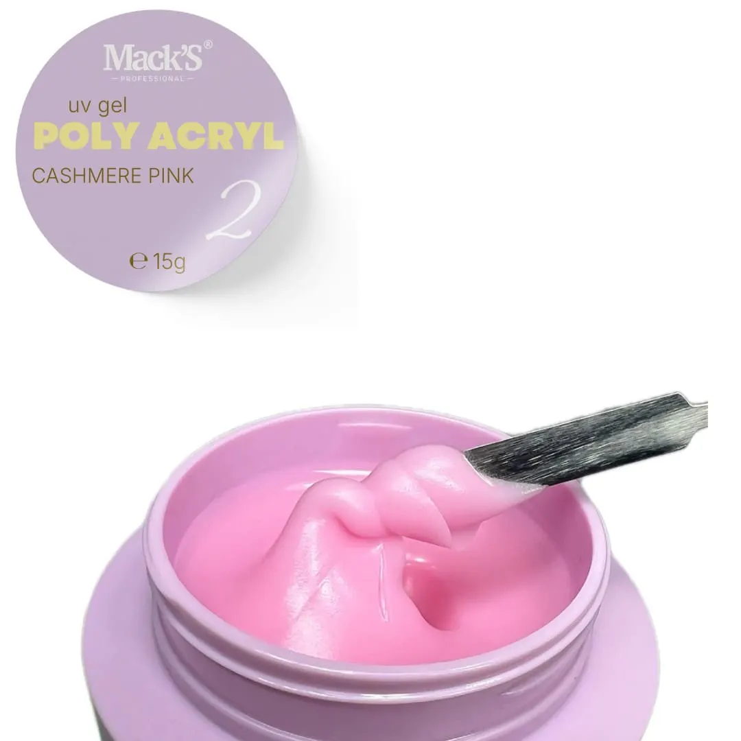 Poly Acryl Cashmere Pink Macks 15gr - PA-AQCL-15