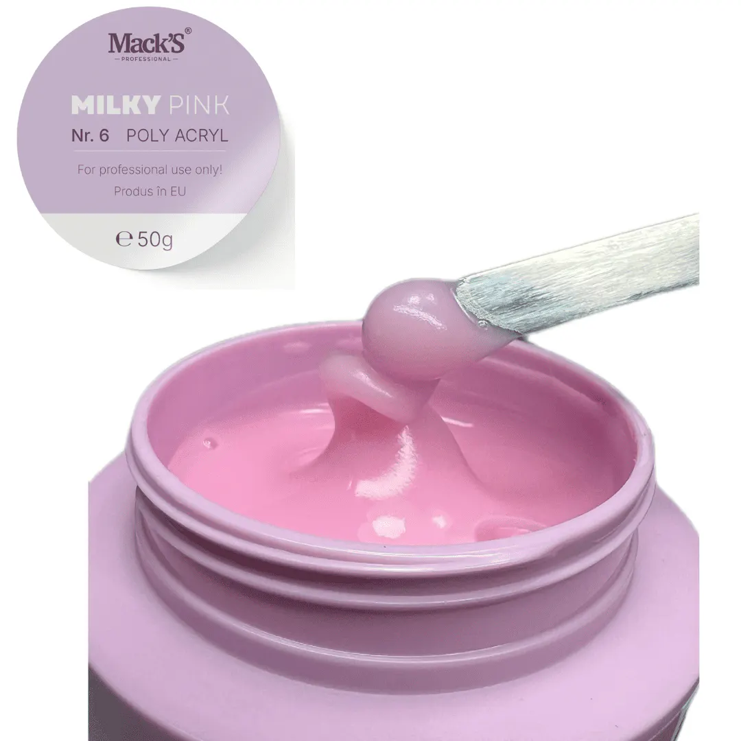 Poly Acryl Milky Pink Macks 50gr - PA-INP-50