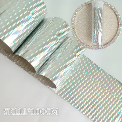 Folie de transfer holografică BP-63 4x100 cm | Decor profesional nail art