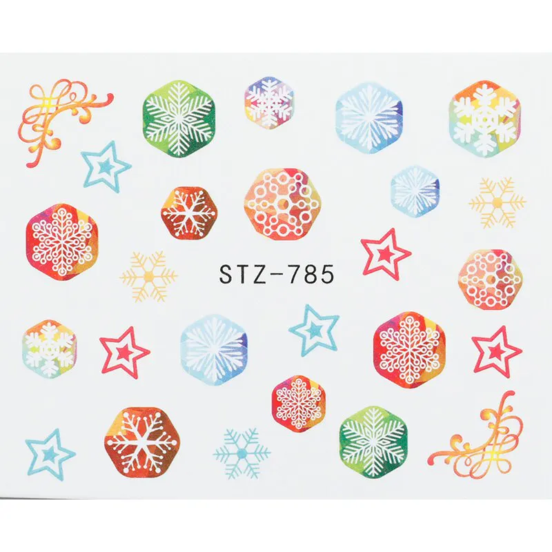 Tatuaj decor unghii iarnă STZ-785 - STZ-785