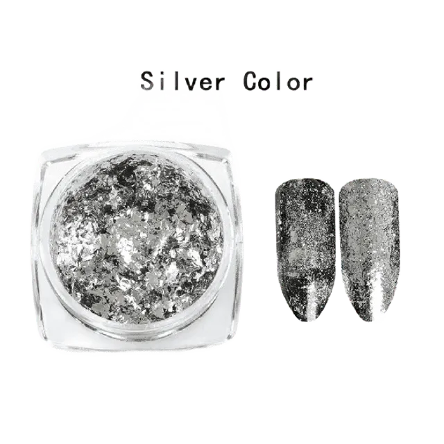 Fulgi decor unghii Silver - FS-60S