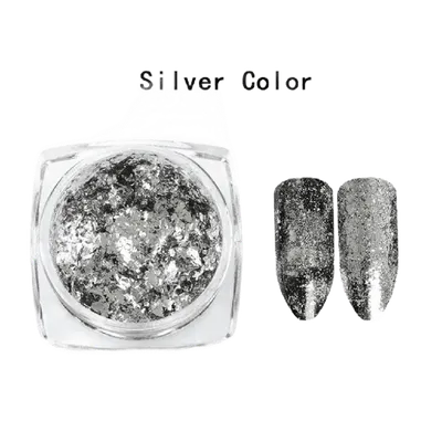 Fulgi decor unghii Silver - FS-60S