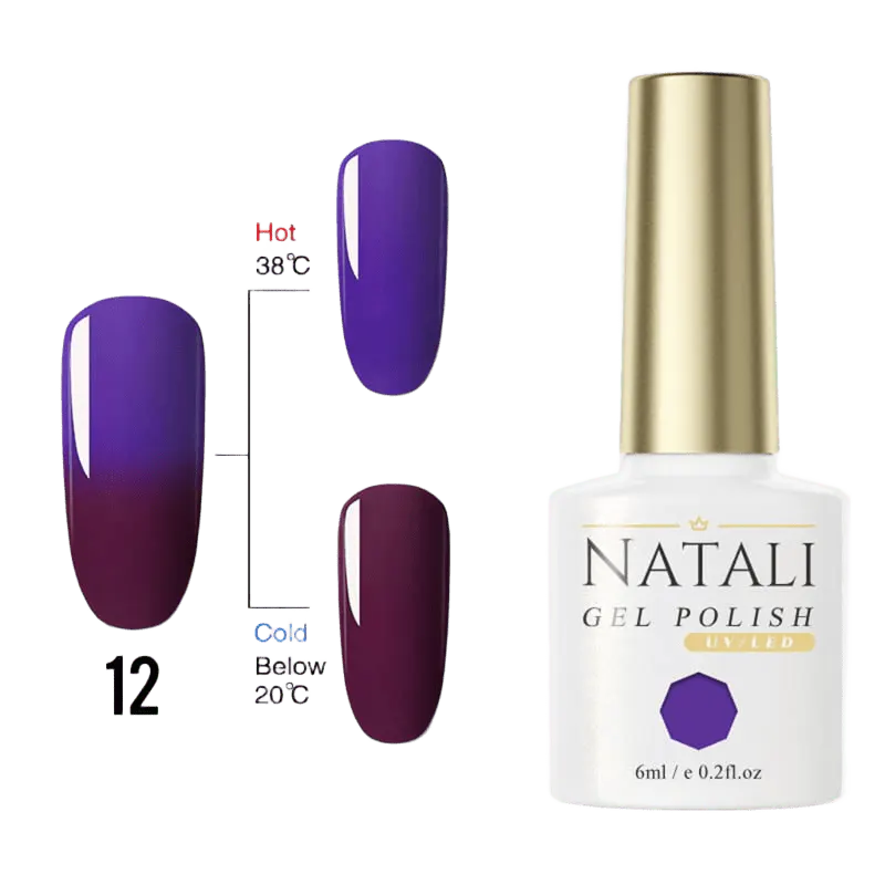 Ojă semipermanentă Natali THERMO - 12 - TT12