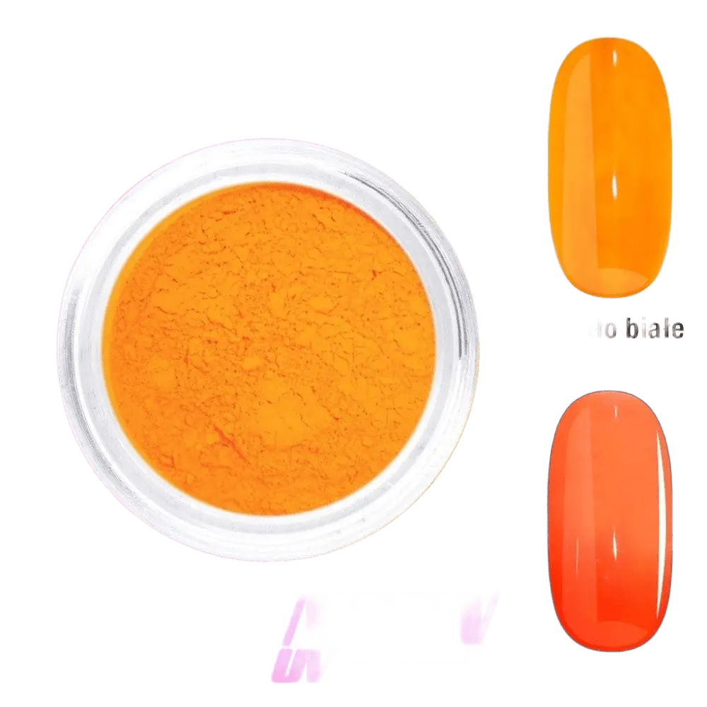 Pigment Neon Unghii PN4 – Galben Portocaliu UV pentru Nail Art