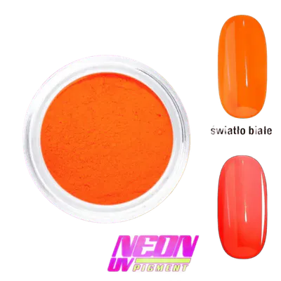 Pigment Neon Unghii PN5 – Portocaliu UV Intens pentru Nail Art
