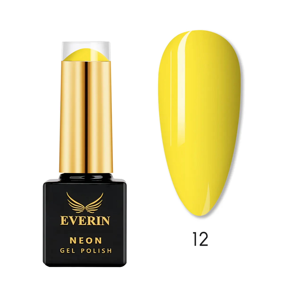 Ojă Semipermanentă Everin Neon 7ml 12 - Galben Neon Intens EN-12