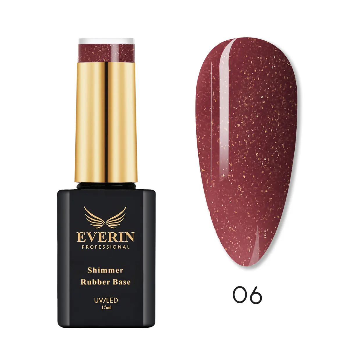 Shimmer Rubber Base Everin 15ml - 06 - SRB-06