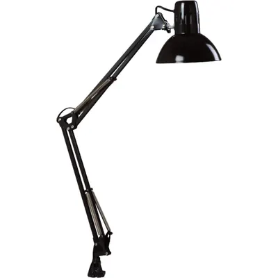 Lampă de Birou LED 40W Negru cu Braț Articulat | Iluminare Profesională