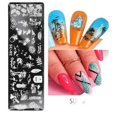 Matriță de unghii pentru ștampilă summer trends SU-02 - SU-02
