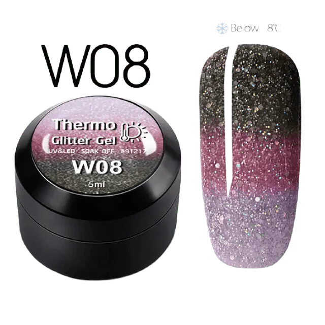 Thermo Glitter Color Gel W08 - W08