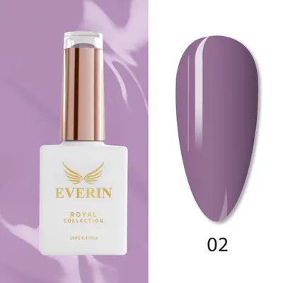 Ojă Semipermanentă Everin Royal Collection 10 ml – 02 Royal Violet | Eleganță & Rezistență