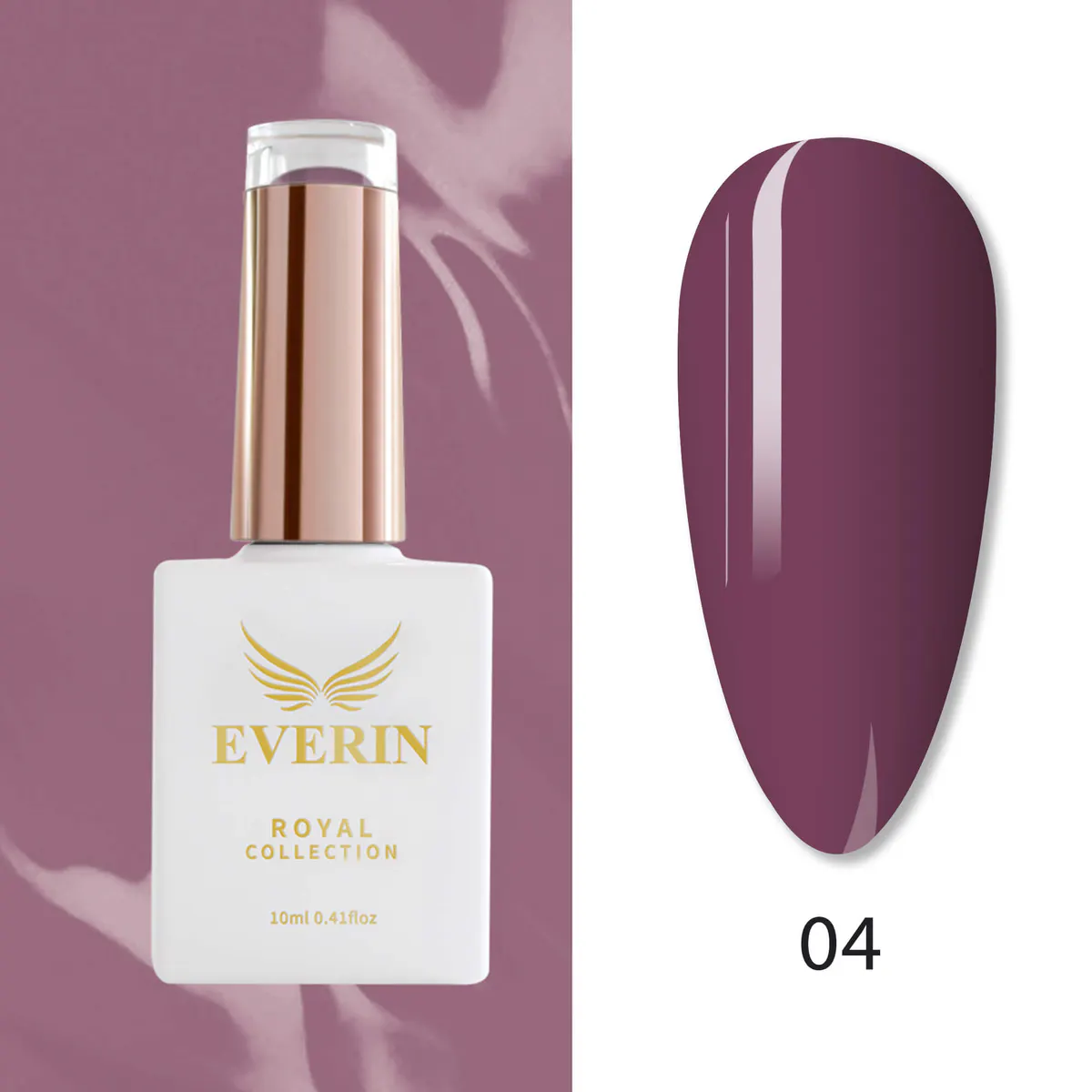 Ojă Semipermanentă Everin Royal Collection 10 ml – 04 Royal Plum | Eleganță & Rezistență