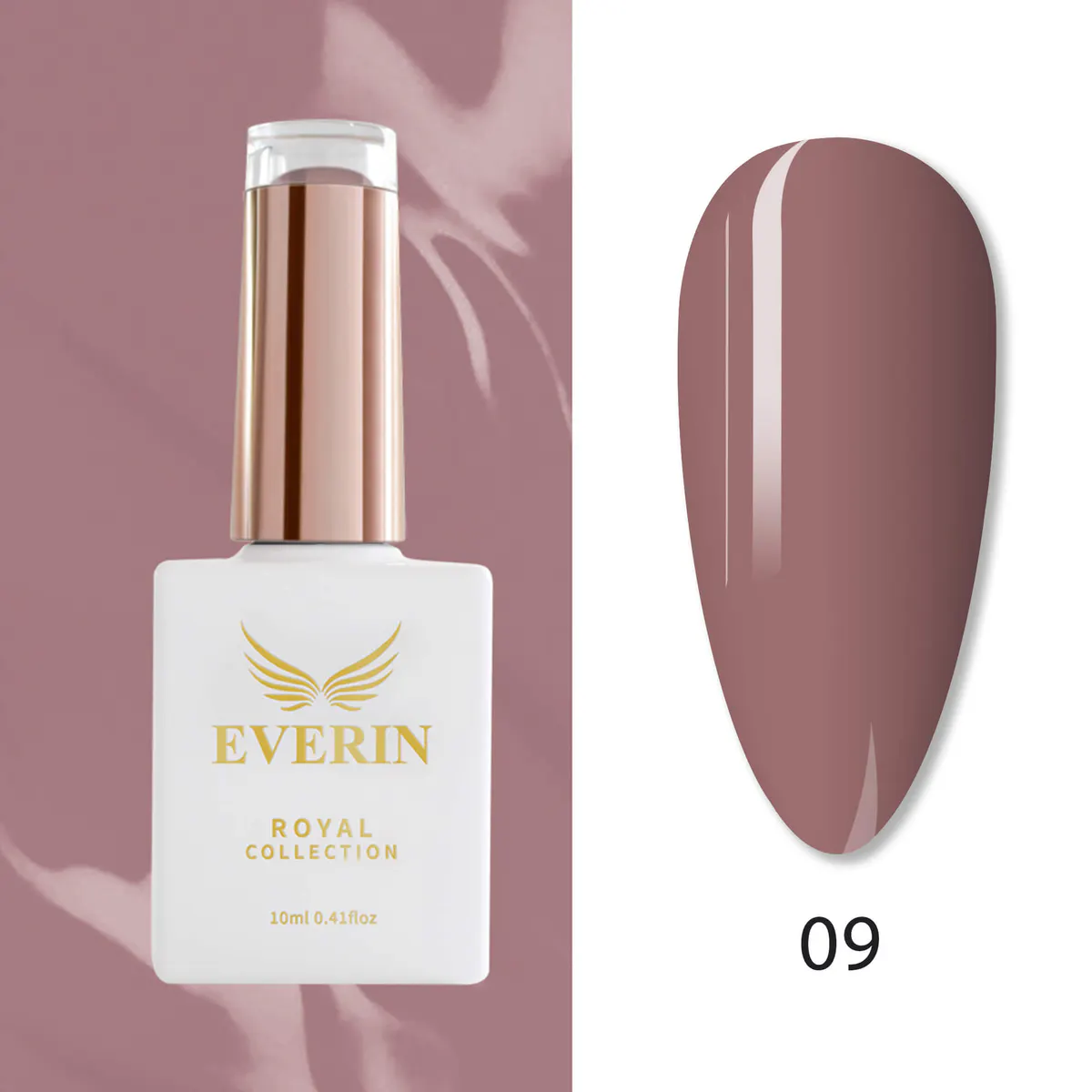 Ojă Semipermanentă Everin Royal Collection 10 ml – 09 Chocolate Rose | Eleganță și Rezistență