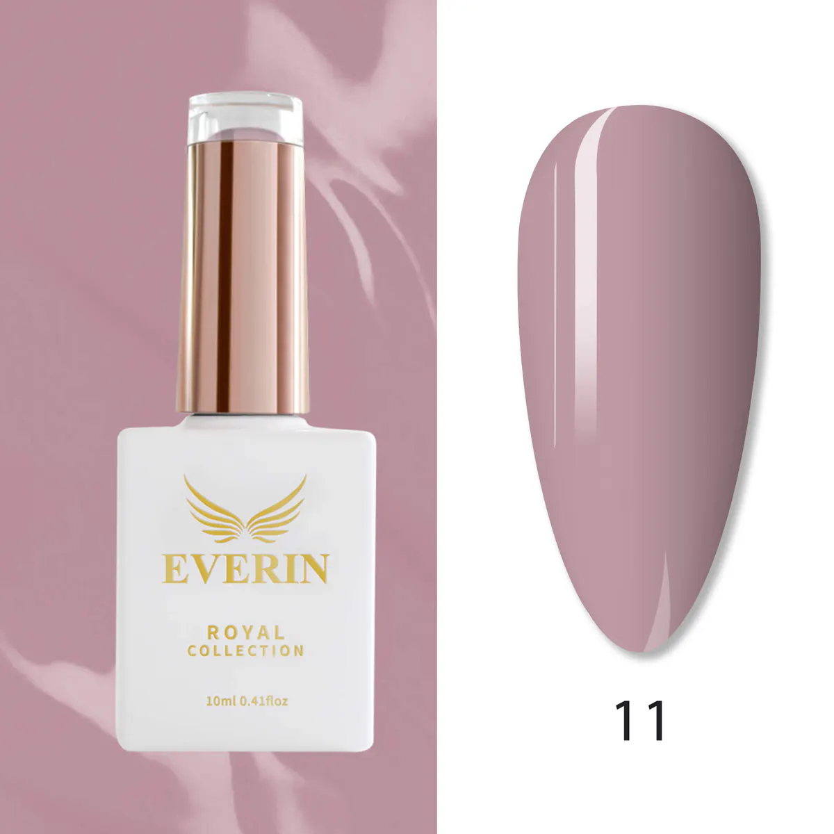 Ojă Semipermanentă Everin Royal Collection 10 ml – 11 Dusty Rose | Eleganță și Rezistență