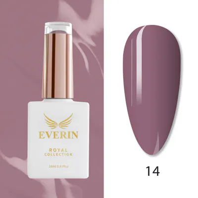 Ojă Semipermanentă Everin Royal Collection 10 ml – 14 Plum Charm | Eleganță și Rezistență