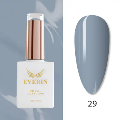 Ojă Semipermanentă Everin Royal Collection 10 ml – 29 Royal Misty Blue | Gri-Albastru Deschis