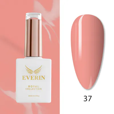Ojă Semipermanentă Everin Royal Collection 10 ml – 37 Royal Peach Rose | Roz Piersică Cald