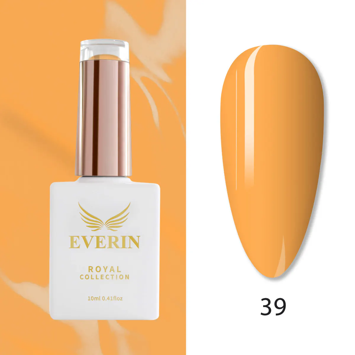 Ojă Semipermanentă Everin Royal Collection 10 ml – 39 Royal Sunny Glow | Galben-Portocaliu Solar