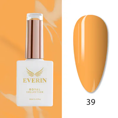 Ojă Semipermanentă Everin Royal Collection 10 ml – 39 Royal Sunny Glow | Galben-Portocaliu Solar