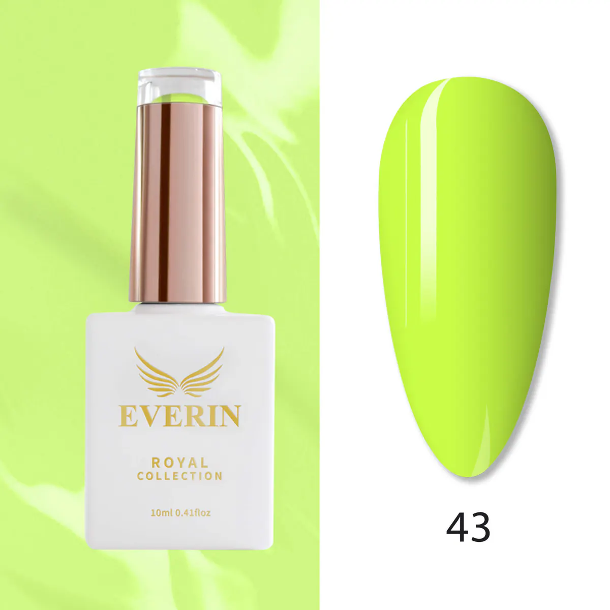 Ojă Semipermanentă Everin Royal Collection 10 ml – 43 Royal Neon Lime | Verde Neon Intens