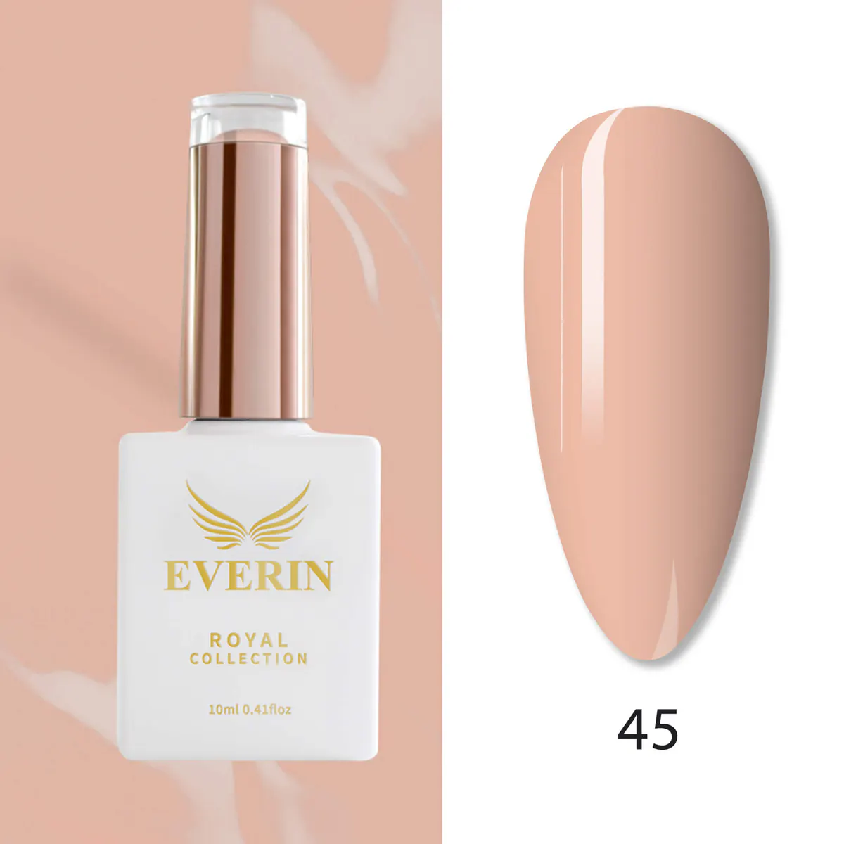 Ojă Semipermanentă Everin Royal Collection 10 ml – 45 Royal Peach Nude | Nude-Piersică Elegant