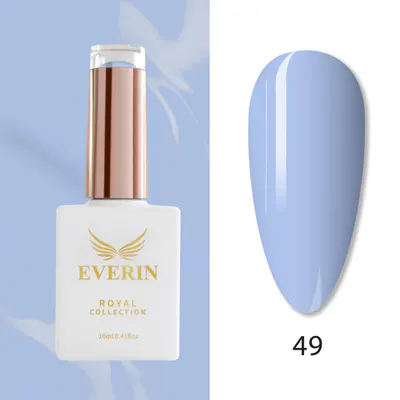 Ojă Semipermanentă Everin Royal Collection 10 ml – 49 Royal Sky Dream | Albastru Pastel Cer Senin