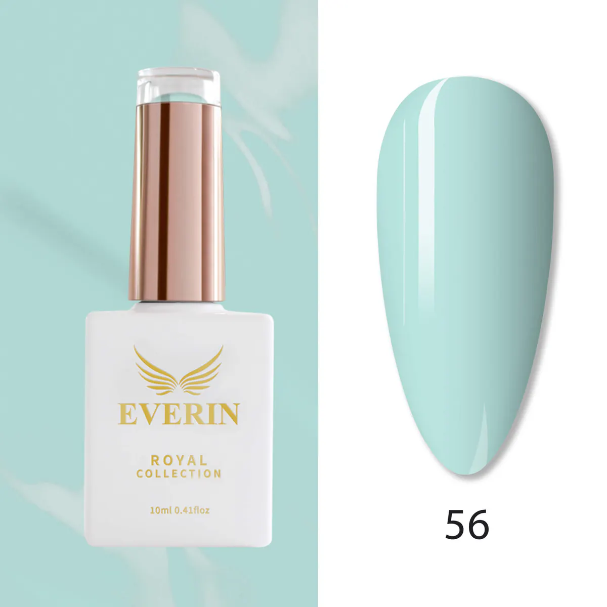 Ojă Semipermanentă Everin Royal Collection 10 ml – 56 Royal Mint Pastel | Verde Mentă Pastel