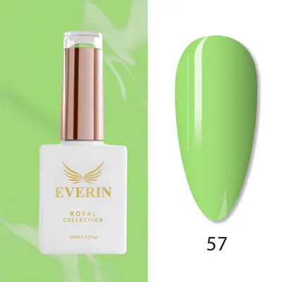 Oja Semipermanentă Everin Royal Collection 10 ml – 57 Royal Lime Fresh | Verde Lime Deschis